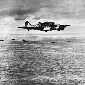 Avro Anson in action for Coastal Command. Its role was to spot enemy aircraft