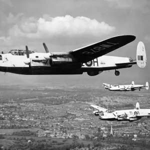 Avro Lancaster in Flight Print 29th May 1946 Avro Lancaster in Flight Print 29th May 1946