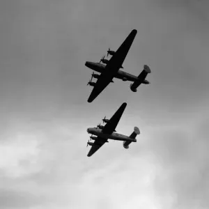 Avro Shackletons rehearse their formation display in preparation for Battle of Avro Shackletons rehearse their formation display in preparation for Battle of