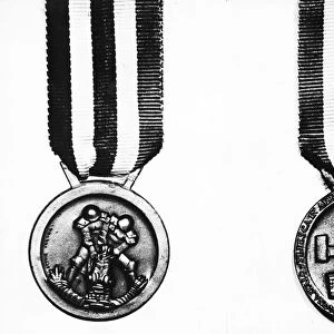An Axis medal awarded to soldiers during their Africa campaign. 8th March 1943