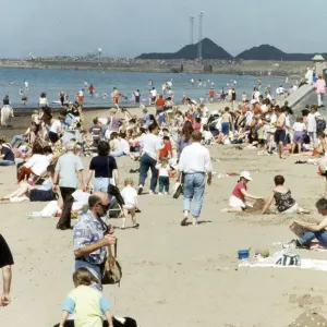 Ayr Beach Print, 26th July 1995 Ayrshire, Scotland