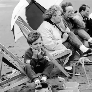 Ayr beach was a little to fresh for John Byrne. He looked fed up Ayr beach was a little to fresh for John Byrne. He looked fed up