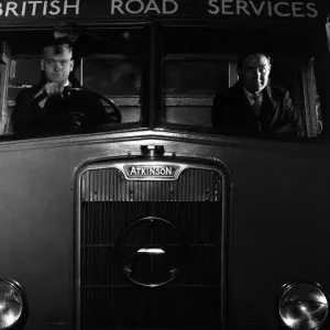 B. R. S. night drive. Driver G. Williams and Jim Callaghan, M. P