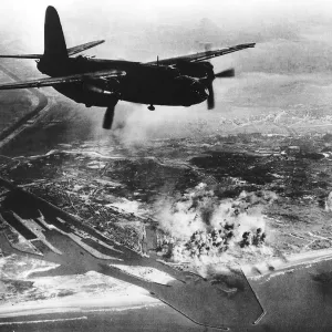 A B26 Marauder of the US 9th Air Force returns to England after a successful attack A B26 Marauder of the US 9th Air Force returns to England after a successful attack