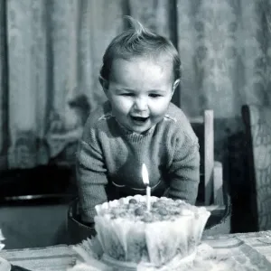 Babys first birthday. 1947 Babys first birthday. 1947