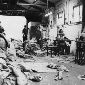 Adamsdown Bag Factory Print, Davies Street, Cardiff 1966
