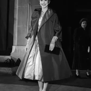 Ballerina Margot Fonteyn Print in Dior Wedding Gown 1955
