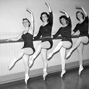 Ballet stedents practise at the "barre"Ballet calsses are held at the B. A. I