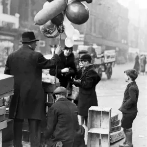 The balloon man was doing a roaring trade in the centre of Newcastle on 21st December