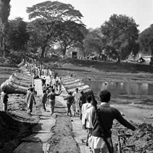 Bangladesh War of Independence 1971 Refugees flee from the fighting between