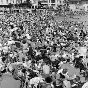 Bank holiday scenes in Broadstairs, Kent. 5th August 1962 Bank holiday scenes in Broadstairs, Kent. 5th August 1962