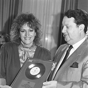 Barbara Dickson pictured at the presentation of a silver disc for the No