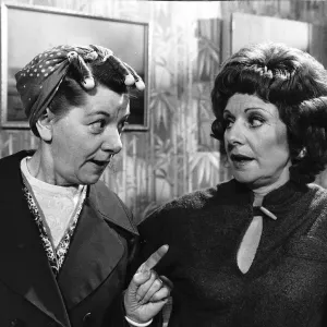 Barbara Knox actress with Jean Alexander - January 1981 Barbara Knox actress with Jean Alexander - January 1981