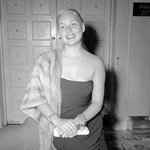 Barbara Payton American Film Actress July 1952 In London fur