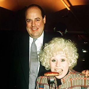 Barbara Windsor Actress with Food Minister Nicholas Soames at the Launch of the Sausage