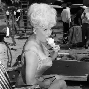 1963 Print of Barbara Windsor, 5'0" Blonde Bombshell