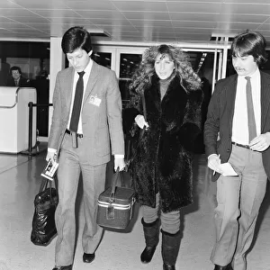 Barbra Streisand, London Heathrow Airport, Friday 1st April 1983
