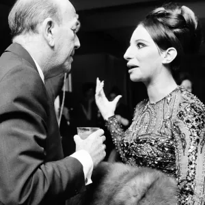 Barbra Streisand, Reception at American Embassy, after benefit performance at the embassy Barbra Streisand, Reception at American Embassy, after benefit performance at the embassy