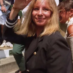 Barbra Streisand singer actress July 1993, arrives at Wimbledon to watch Andre Agassi Barbra Streisand singer actress July 1993, arrives at Wimbledon to watch Andre Agassi
