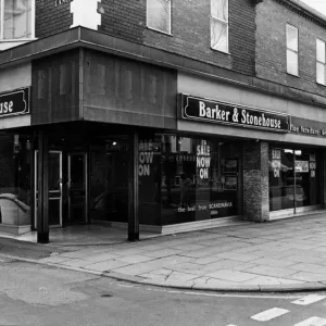 Barker & Stonehouse furniture shop. 1st July 1987 Barker & Stonehouse furniture shop. 1st July 1987