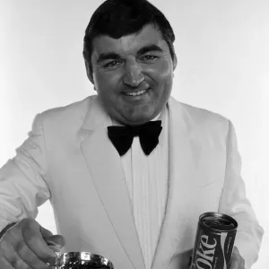 Barrie Larvia with New Coke Print, 3rd May 1985