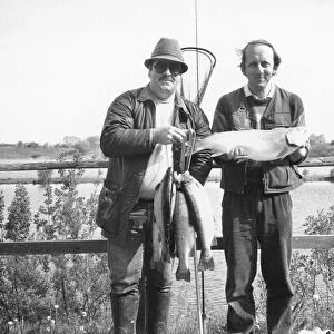 Barry Collier and Chris Poupard seen here at Aveley Lake with their catch of four five