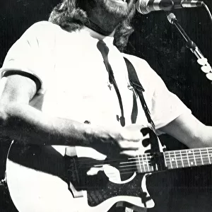 Barry Gibb of the Bee Gees, in concert at the Birmingham NEC. 22 / 6 / 1989