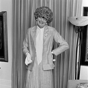 Barry Humphries as Dame Edna Everage. 18th September 1981