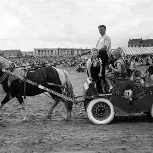 Barry Island Print - Children on Horse Ride Barry Island Print - Children on Horse Ride