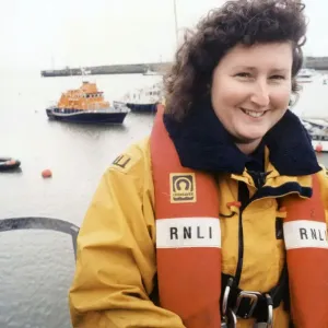 Barry lifeboat crew member Vicki Phillips. 19th January 1998