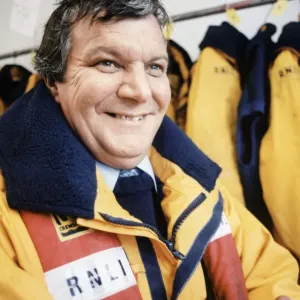 Barry lifeboat crewman Phil Cummins who received the gold badge for 22 years service