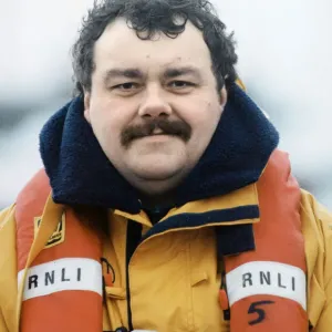 Barry lifeboat member Andy Lucas. 19th January 1998