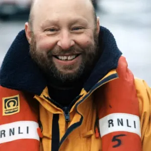 Barry lifeboat member Barry Chick. 19th January 1998