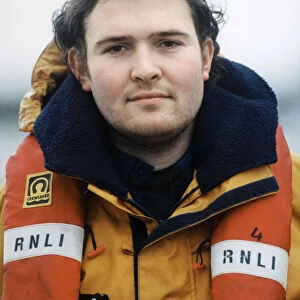 Barry lifeboat member Hugh Davies. 19th January 1998