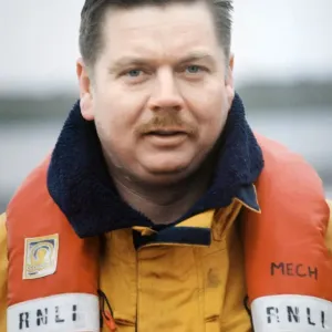 Barry lifeboat member Martin Hellyar. 19th January 1998
