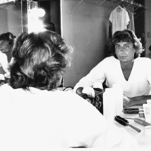 Barry Manilow Pop Singer sitting at his dressing table dbase msi