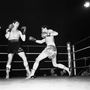 Barry McGuigans defended his European Featherweight title against Farid Gallouze Barry McGuigans defended his European Featherweight title against Farid Gallouze