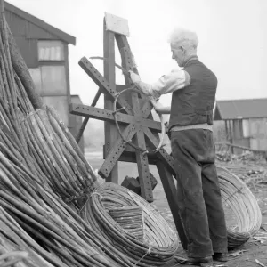 Basket Making circa 1935 Basket Making circa 1935