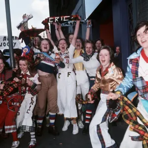 Les fans des Bay City Rollers avril 1975.