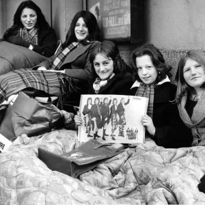 Bay City Rollers Fans Wait Outside Theatre