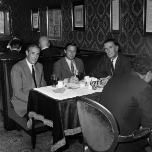 BBC announcers, including Michael Aspel (centre). 16th September 1967 BBC announcers, including Michael Aspel (centre). 16th September 1967