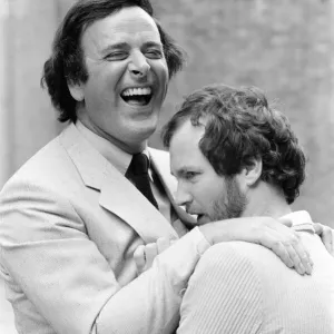 BBC Autumn Schedule Photo-call, 13th July 1981. Terry Wogan and Kenny Everett BBC Autumn Schedule Photo-call, 13th July 1981. Terry Wogan and Kenny Everett