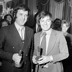 BBC radio braodcasters Terry Wogan (left) and Tony Blackburn