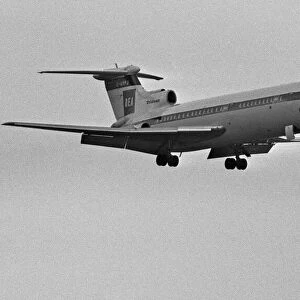 BEA Trident G-ARPJ seen here on final approach into London Heathrow. 12th May 1967