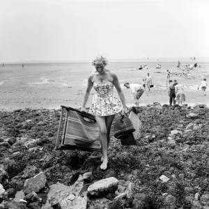 Beach scenes at Haylake. June 1960 M4313-001