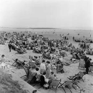Beach scenes in Porthcawl, Mid Glamorgan, Wales. 30th June 1958 Beach scenes in Porthcawl, Mid Glamorgan, Wales. 30th June 1958