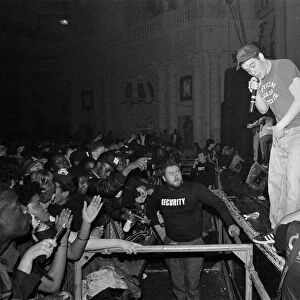 The Beastie Boys performing at Brixton Academy, London. 24th May 1987