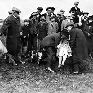 Beating the bounds, Newbiggin, Northumberland. 20th May 1931