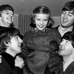 The Beatles Meet Anne Escreet Print 1963