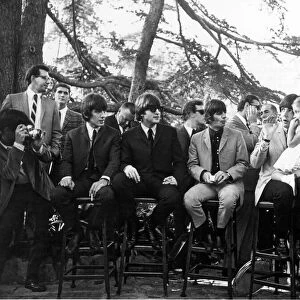 The Beatles attend reception organised by the Foundation against haemophilia